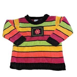 🤩 2nd‎ Step vintage Rainbow velour sweater size 24 months🤩2 for $20